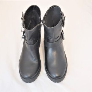 Women's Laraine Faux Leather Buckle Fashion Bootie